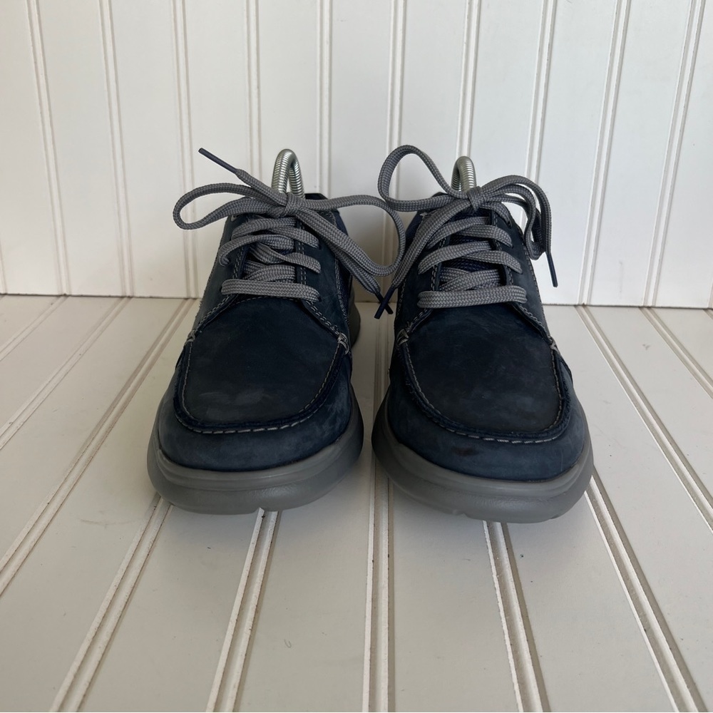 Clarks Navy Blue Collection Ultimate Comfort Sneakers Suede Men's 7 - Picture 2 of 8